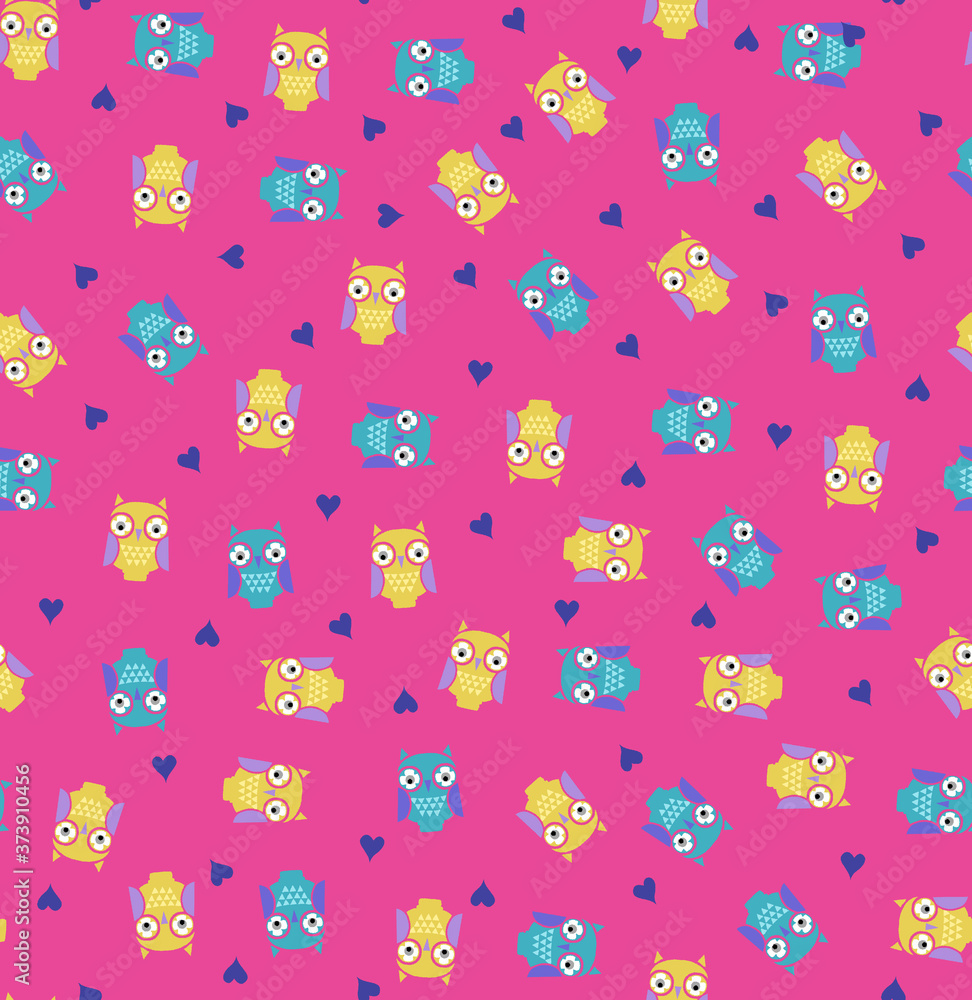 seamless pattern with owls seamless pattern with owls