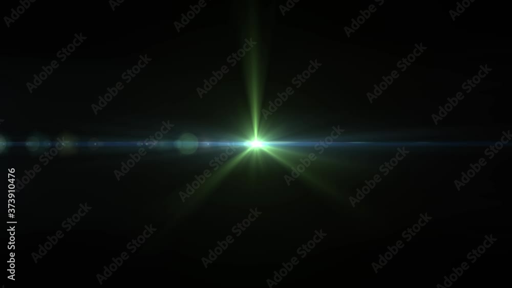 Green Flares Pack of Four with glowing spots of light and lens flare Green Flares Pack of Four with glowing spots of light and lens flare
