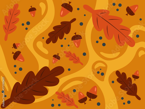 abstract background in autumn theme