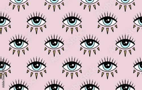 seamless pattern with eyes