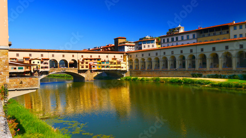 Florenz  Italien  Ponte Vecchio und die Uffizien