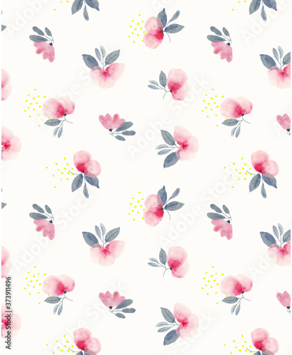 Wallpaper Mural seamless pattern with  FLOWERS Torontodigital.ca