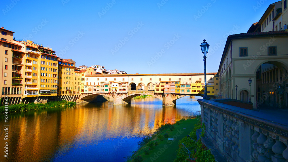Obraz premium Florenz, Italien: Blick auf den Ponte Vecchio