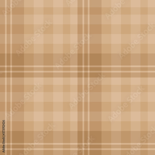 Seamless pattern in cute beige colors for plaid, fabric, textile, clothes, tablecloth and other things. Vector image.