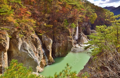 紅葉の龍王峡　日光国立公園 photo