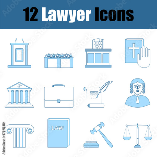 Lawyer Icon Set