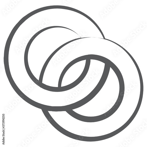 
A beautiful design of bangles icon in line style 
