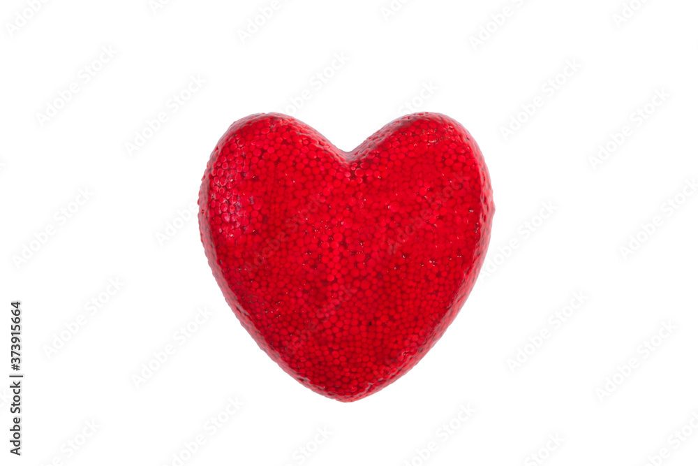 Red heart close up