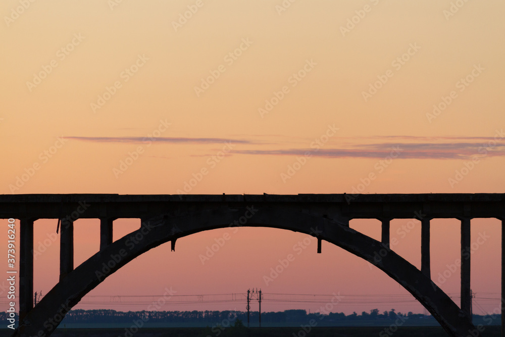 Fototapeta premium Old railroad bride
