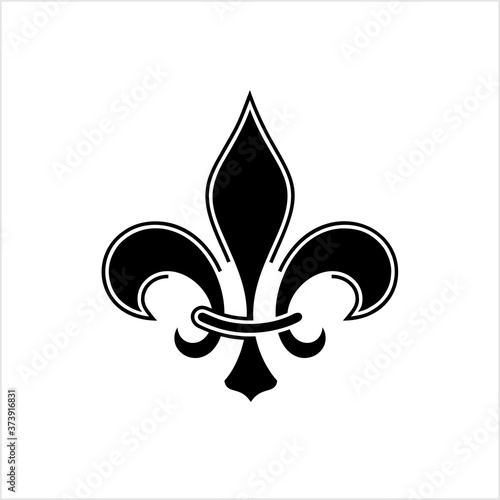 Fleur De Lis, Fleur-De-Lys Or Flower-De-Luce, The Decorative Stylized Lily