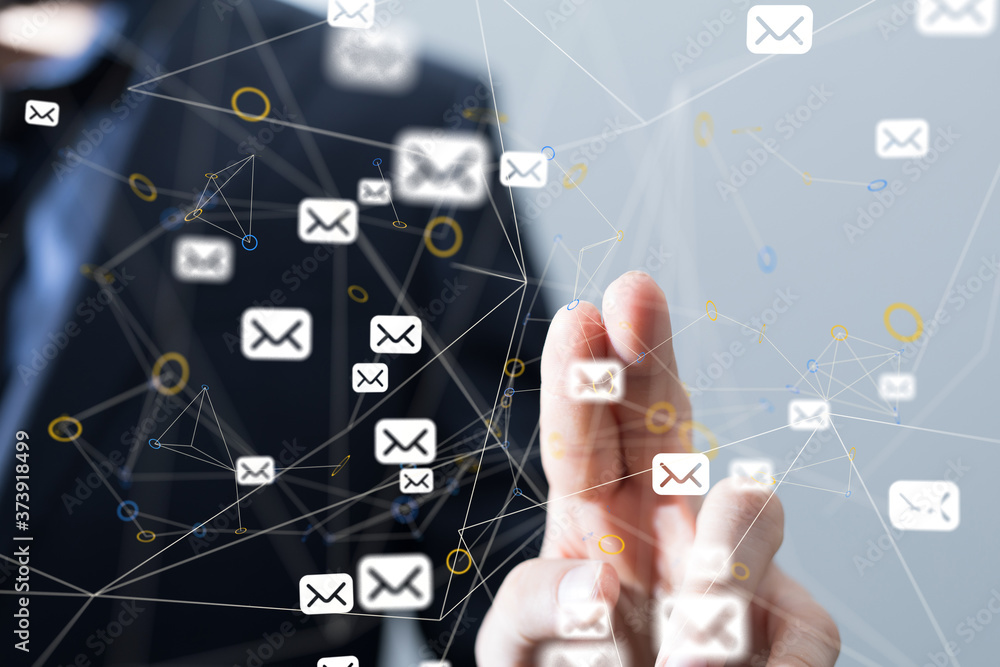 mail communication support contact concept service mail communication support contact concept service
