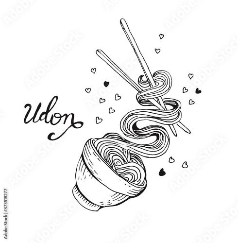 Udon noodles