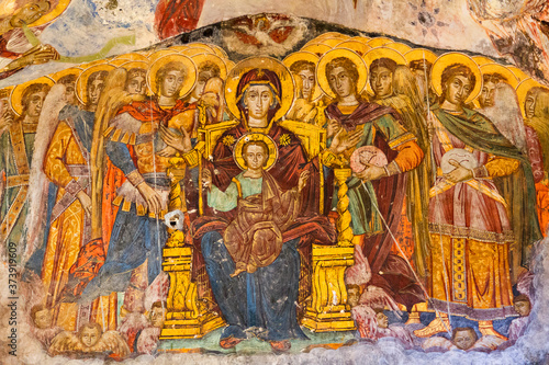 Murals in the Historical Sumela Monastery, Trabzon, Turkey