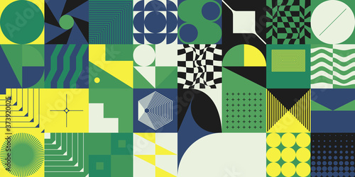 Techno Abstract Vector Pattern Design