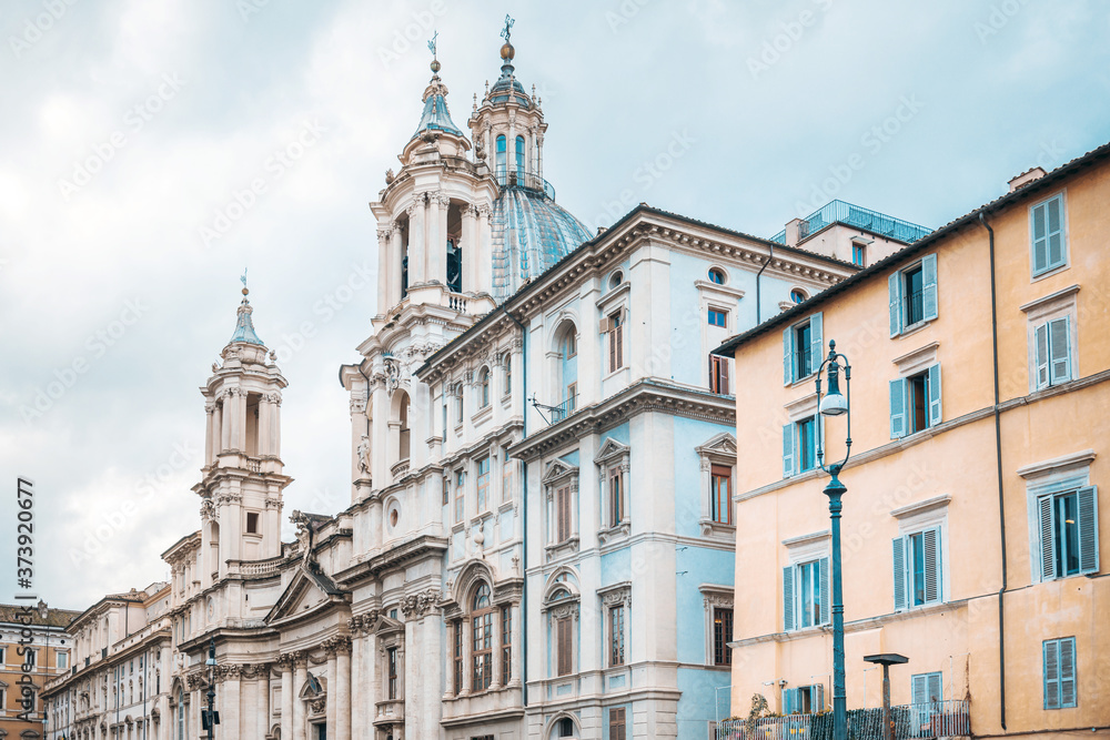 Traditional Cathedral building in Rome, ITALY