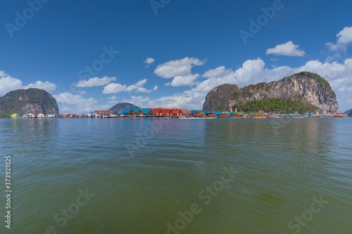 Koh Panyi or koh panyee, Fishing Village,For tourism, Phang Nga Bay, Thailand
 photo