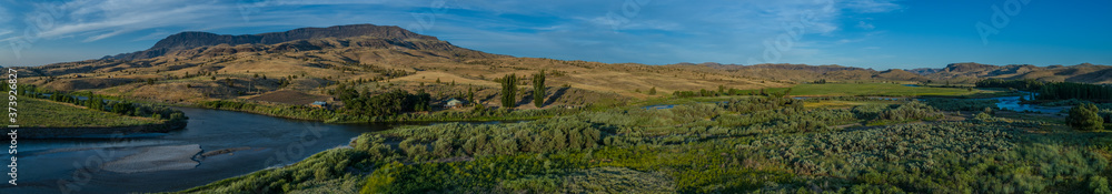 Homestead Farm on the John Day River Valley in the Summer