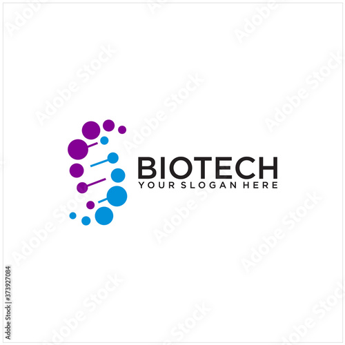 Vector DNA signs, biotech icons, modern medicine and science technologies