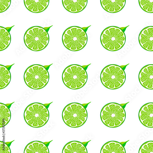 Illustration on theme big colored seamless green lime