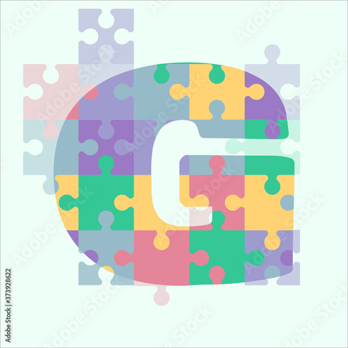 Alphabet puzzle G