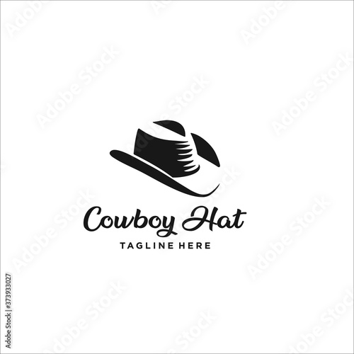 Country Western Cowboy Leather Hat, Texas Sheriff Hat silhouette