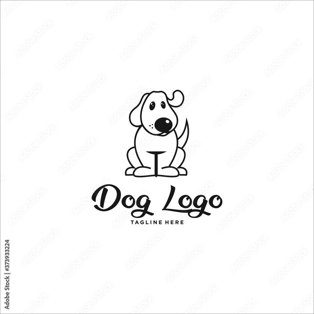 dog logo design icon vector silhouette dog logo design icon vector silhouette