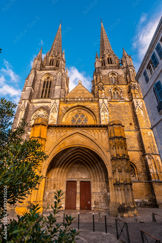 Cathedral of Santa Maria in the old part of the city of Bayonne, Pyrenees Atlantiques. France