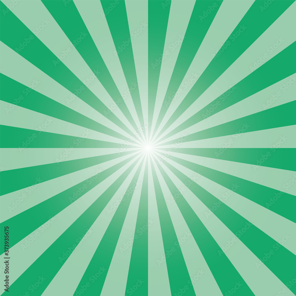 Sunburst background. Green sunburst backdrop template design. Rectangular sun rays pattern. Jade green sunbeam background design for various purposes. Sunburst background. Green sunburst backdrop template design. Rectangular sun rays pattern. Jade green sunbeam background design for various purposes.