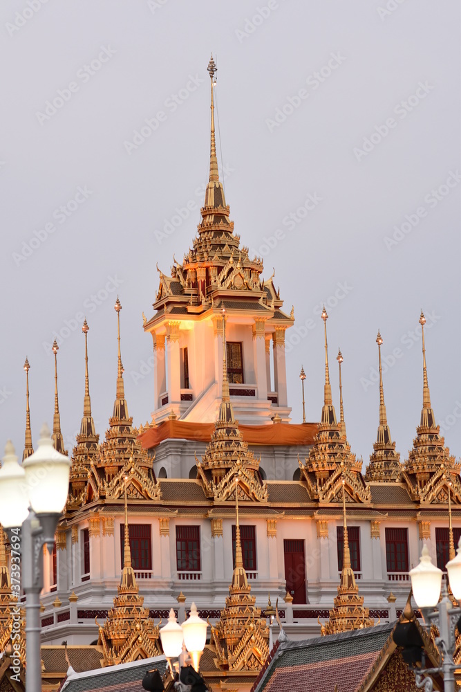 Fototapeta premium Loha Prasat Temple Wat Ratchanadda Bangkok Thailand