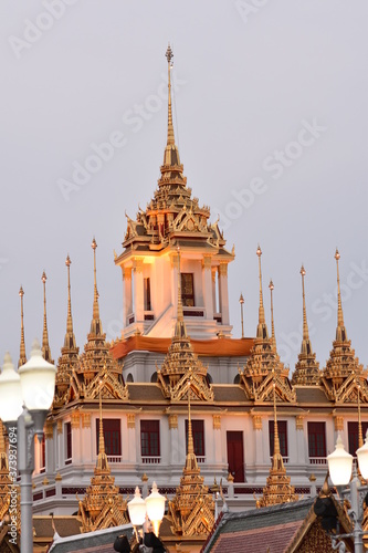 Loha Prasat Temple Wat Ratchanadda Bangkok Thailand