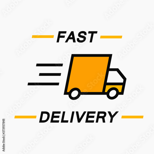 Online delivery service concept, online order tracking, delivery home and office. Warehouse, truck,. Vector illustration.