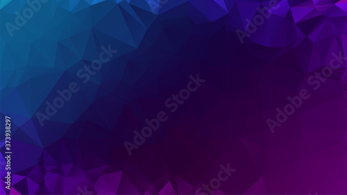 Abstract polygon background. Geometric low poly mosaic. Colorful triangle pattern. Modern diamond graphic design backdrop. Banner  cover  wallpaper presentation template. Stock vector illustration