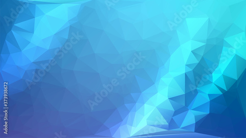 Abstract polygon background. Geometric low poly mosaic. Colorful triangle pattern. Modern diamond graphic design backdrop. Banner, cover, wallpaper presentation template. Stock vector illustration