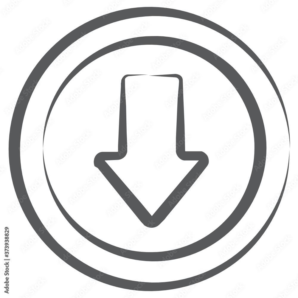 Down arrow vector in modern linear style, editable stroke
Down arrow vector in modern linear style, editable stroke