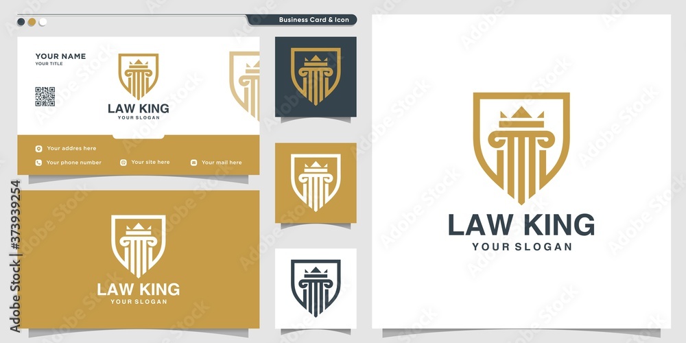 Law logo with shield style and business card design template. gold, logo, template, Premium Vector Law logo with shield style and business card design template. gold, logo, template, Premium Vector