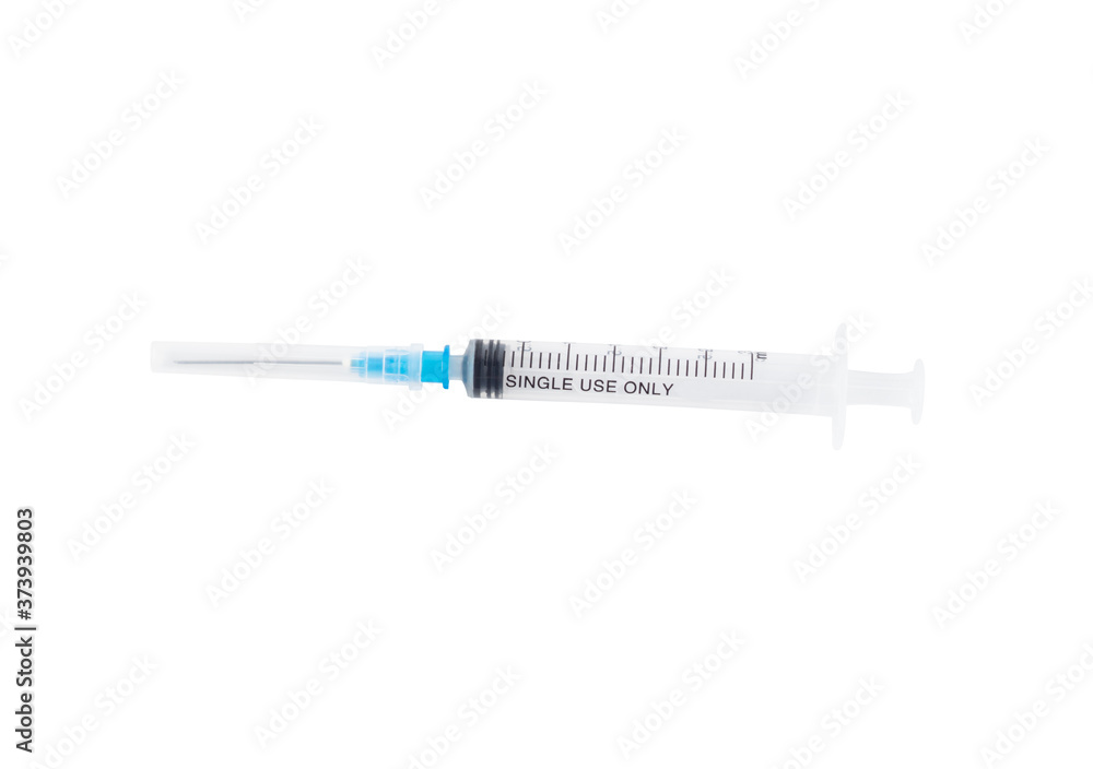 Medical syringe isolated on white background. Clipping path included. Medical syringe isolated on white background. Clipping path included.