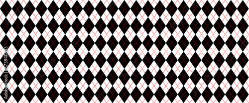 Red. Harlequin Scottish Argyle style. Diamond pattern. Retro argyle pattern Checkered texture from rhombus, squares Flat tartan checker Vector gingham and bluffalo check line Christmas, xmass