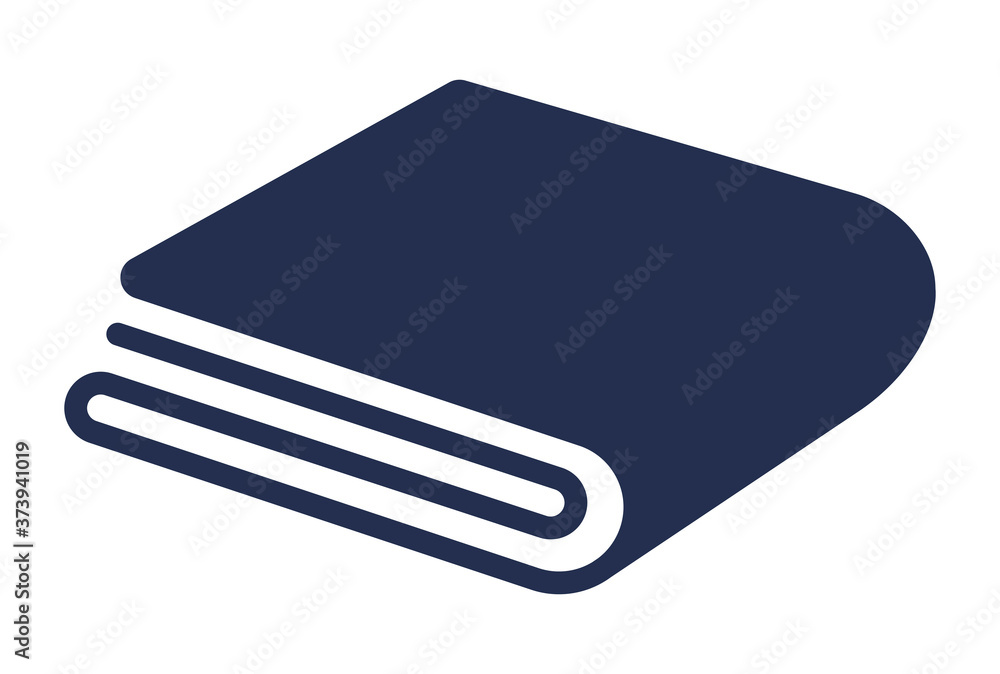 Kitchen napkin / folded cloth napkin flat icon for apps or website Kitchen napkin / folded cloth napkin flat icon for apps or website