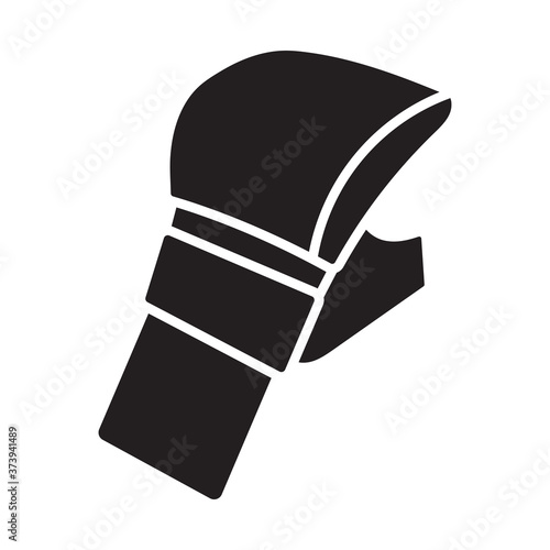 Mixed martial arts glove / UFC gloves flat icon for apps or website