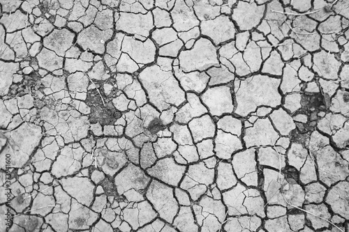 Dry soil or cracked ground texture background