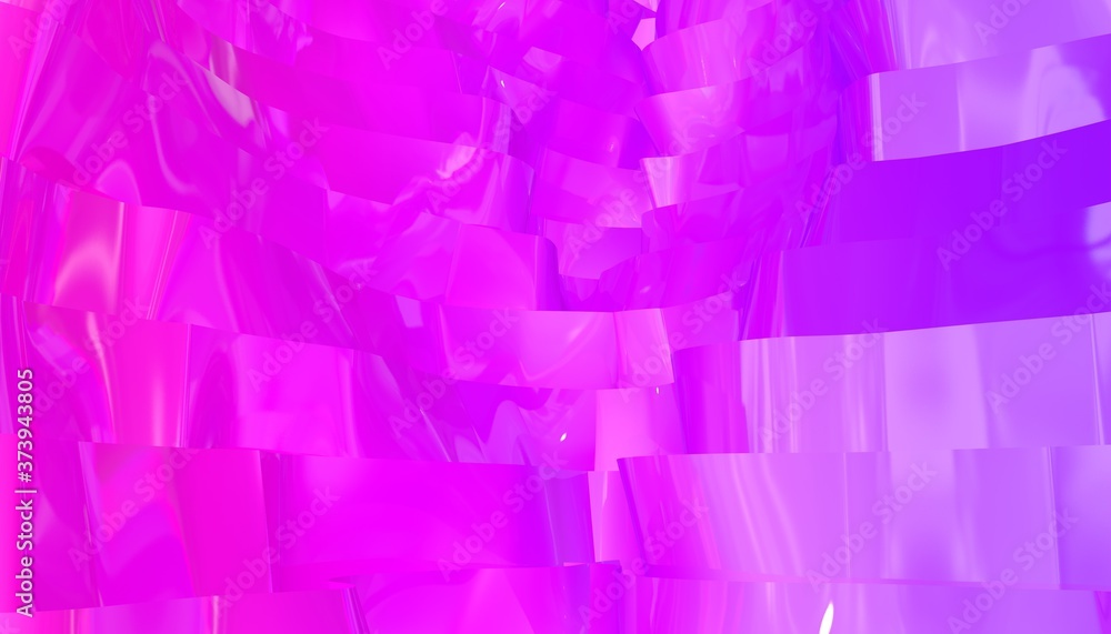 Purple shiny abstract background bright color 3d render