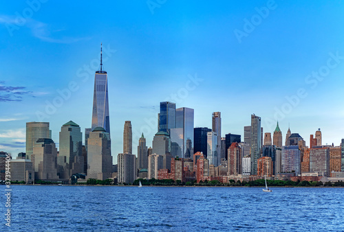 Lower Manhattan skyline, New York City © Dronandy