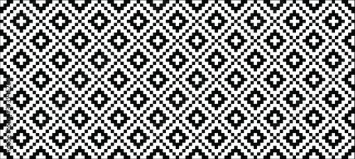 Black Tribal Ethnic Aztec style. Diamond pattern. Retro argyle pattern Checkered texture from rhombus, squares Flat tartan checker print. Vector gingham and bluffalo check line. Christmas, xmass