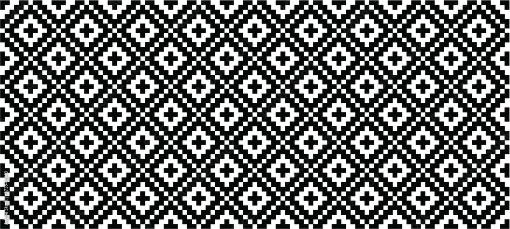 Black tribal Ethnic Aztec style. Diamond pattern. Retro argyle pattern Checkered texture from rhombus, squares Flat tartan checker print. Vector gingham and bluffalo check line. Christmas, xmass