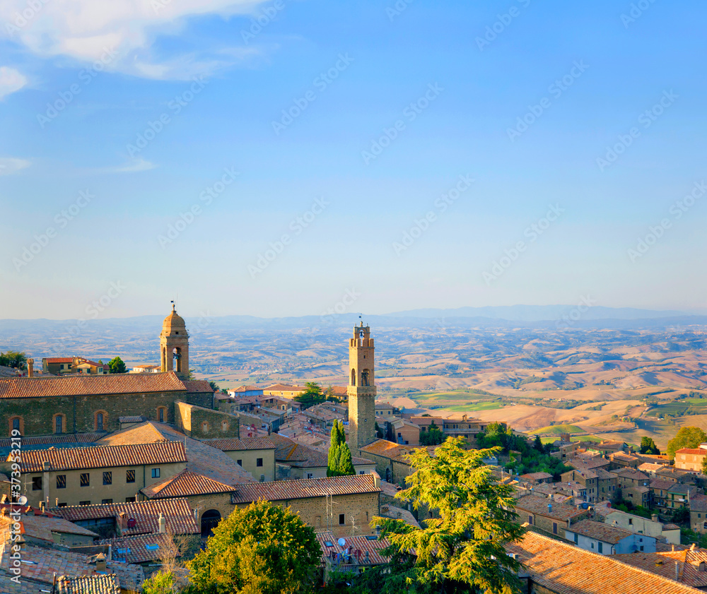 Beautiful old town of Montalcino in Tuscany, Italy.