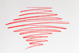 chaotic lines in red pencil