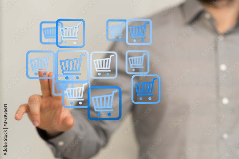 Add To Cart Internet Web Store Buy Online E-Commerce concept. Add To Cart Internet Web Store Buy Online E-Commerce concept.