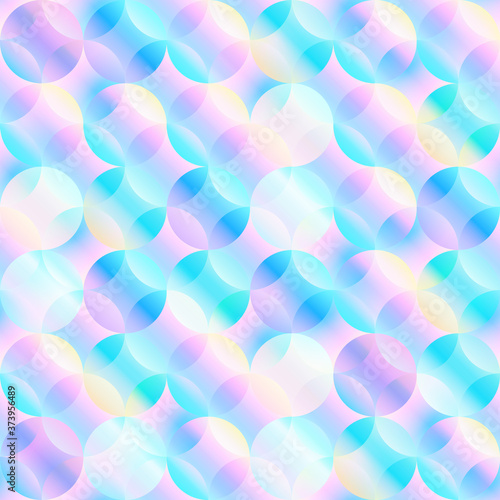 holographic bubbles seamless pattern.