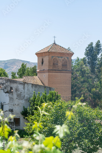tower of the church of the village of Yator photo