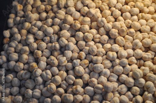 dried chickpeas food background